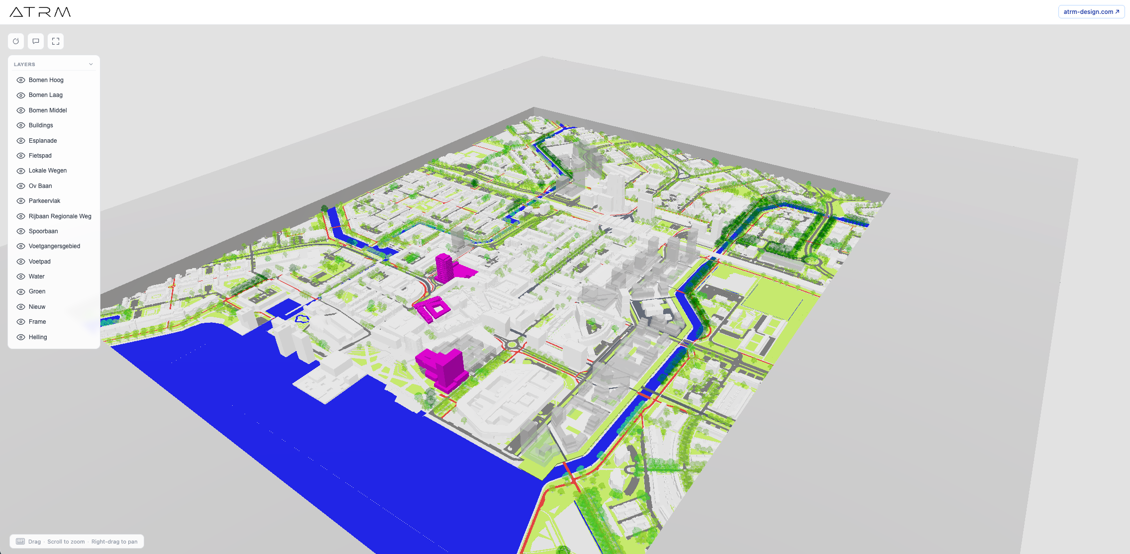 Info Centrum Almere — interactive 3D web viewer built by ATRM